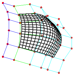 Рисунок составной бикубической B-сплайновой поверхности
