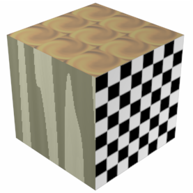 Куб с различными текстурами