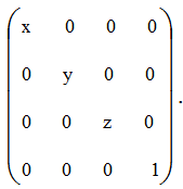 Scale matrix