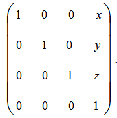 Translate matrix