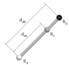 Иллюстрация расчета R-компоненты промежуточного цвета