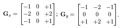 3*3-матрицы оператора Собеля